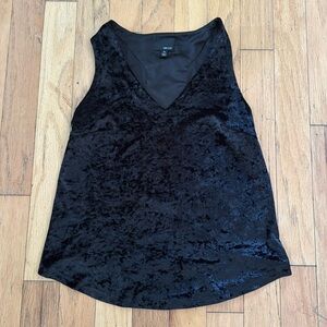 Greylin | velvet sleeveless top | black | size M